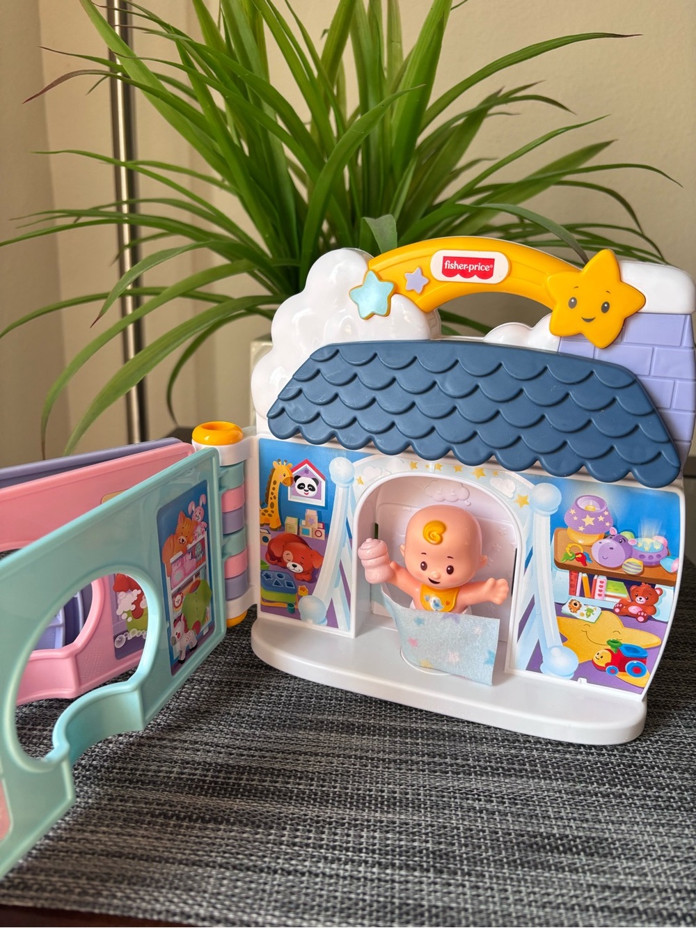 Fisher-Price Little People Playful Peek-A-Boo House Toy - Blue, Purple, Yellow - Picture 5 of 13